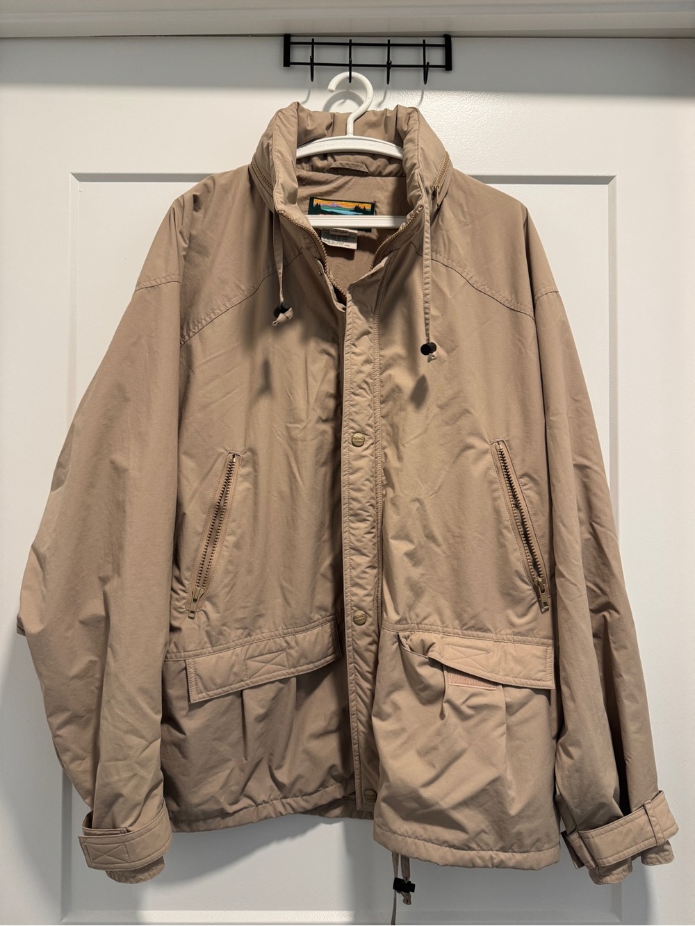 Vintage L.L.Bean Men’s XL Khaki Field Jacket Utility Coat